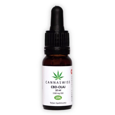 CannaSwiss Prémium CBD Olaj 1500mg - 15%